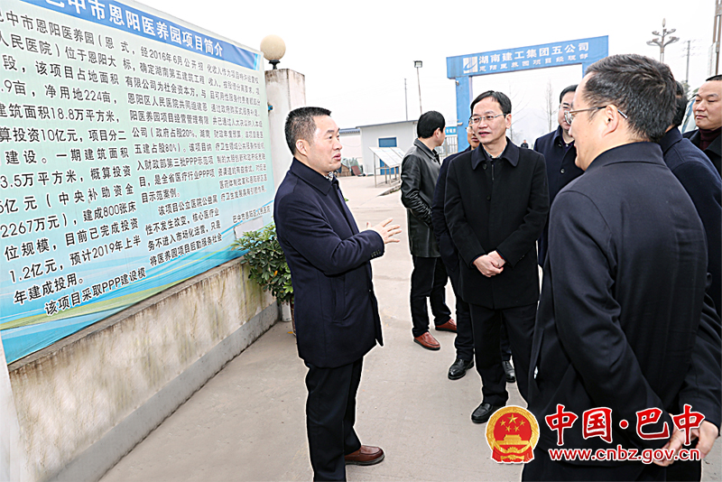 王善平调研恩阳区项目建设、城市规划、产业发展等重点工作