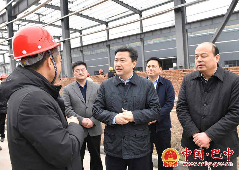 罗增斌到恩阳区经开区调研督导重点项目建设推进情况