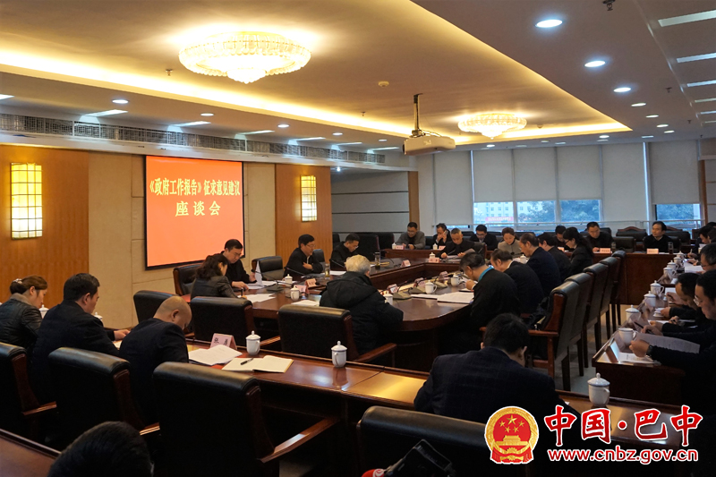 何平主持召开《政府工作报告》征求意见建议座谈会